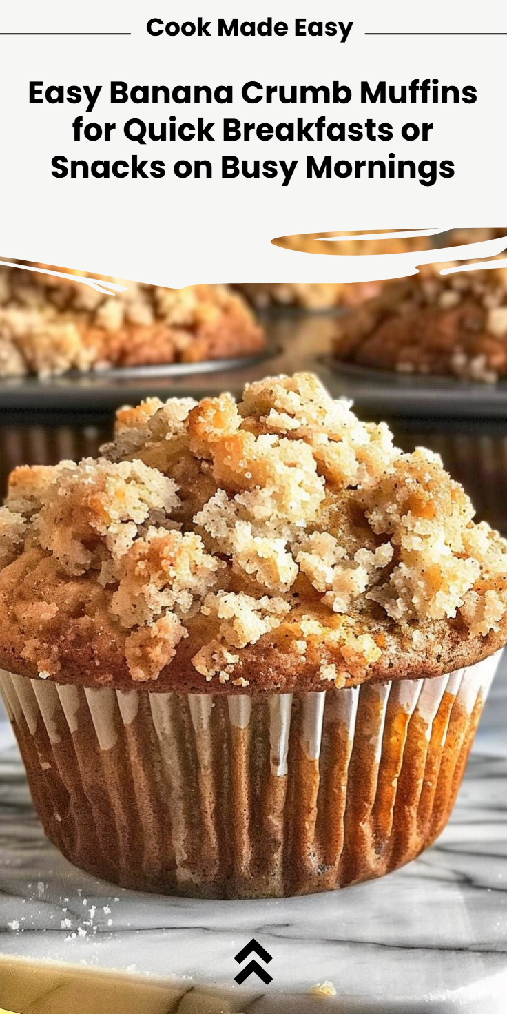 Easy Banana Crumb Muffins Recipe