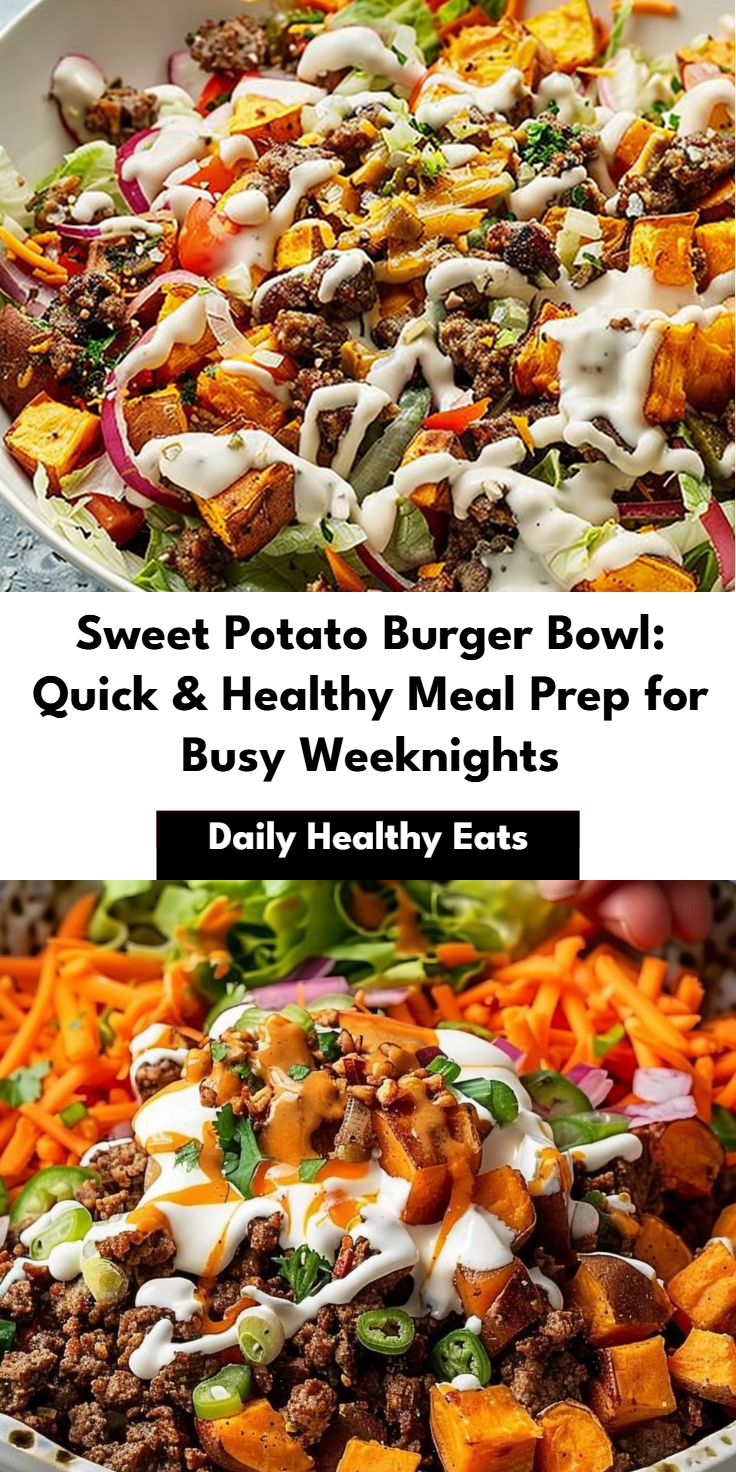 Sweet Potato Burger Bowl Recipe