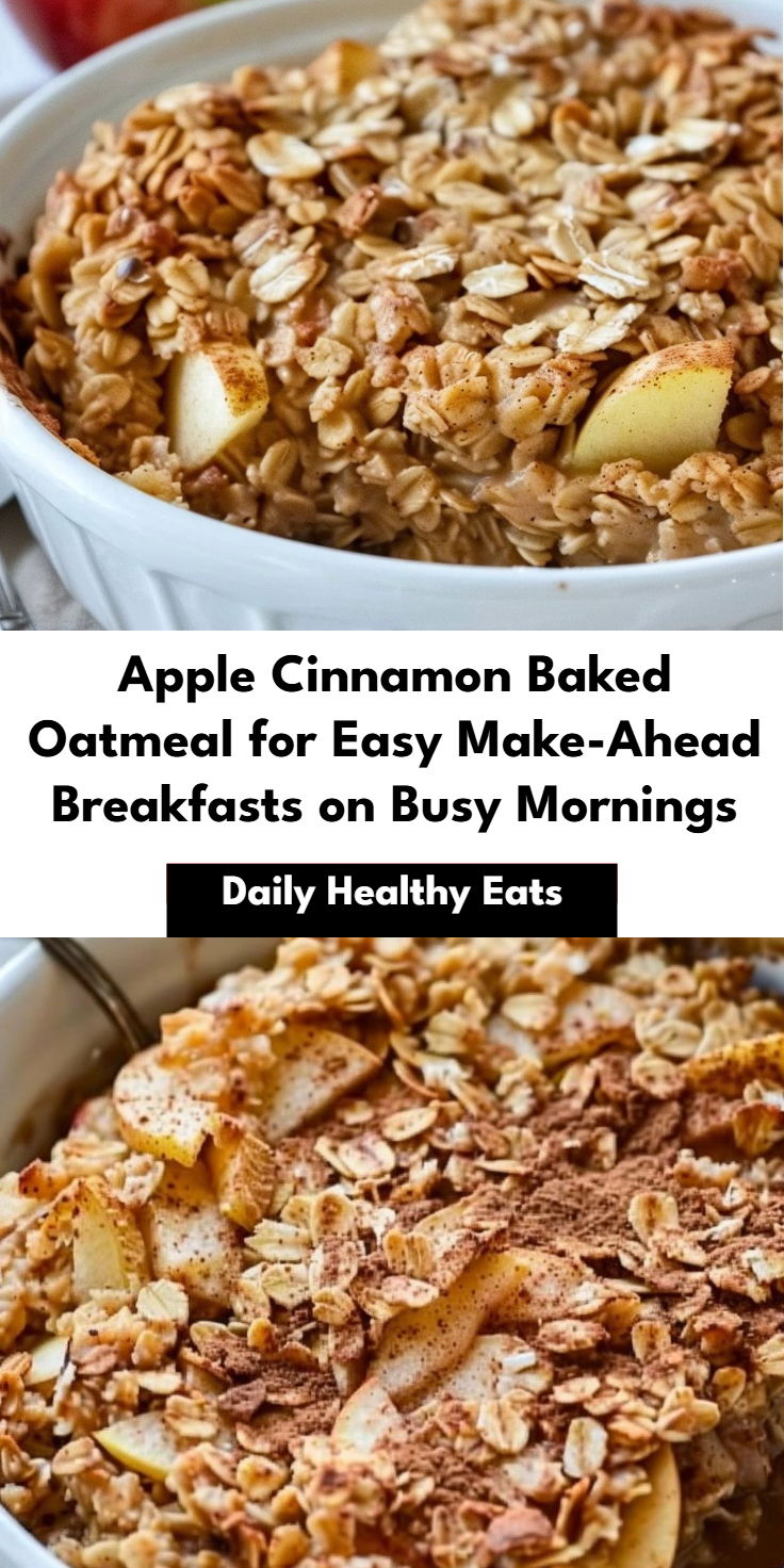 Apple Cinnamon Baked Oatmeal