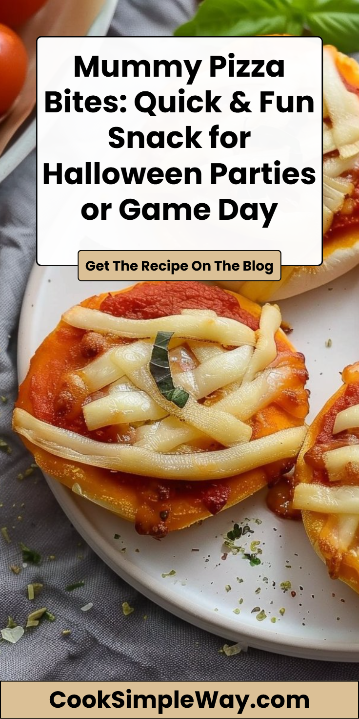 Spooky Mummy-Style Pizza Bites