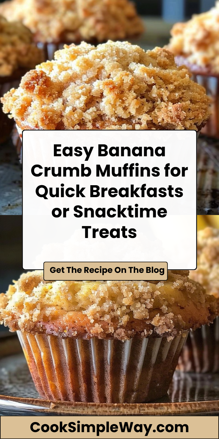 Easy Banana Crumb Muffins Recipe