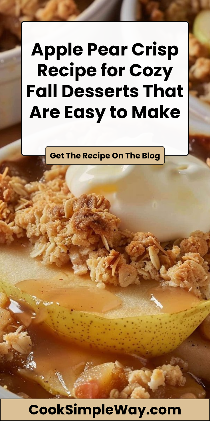 Apple and Pear Crisp Recipe