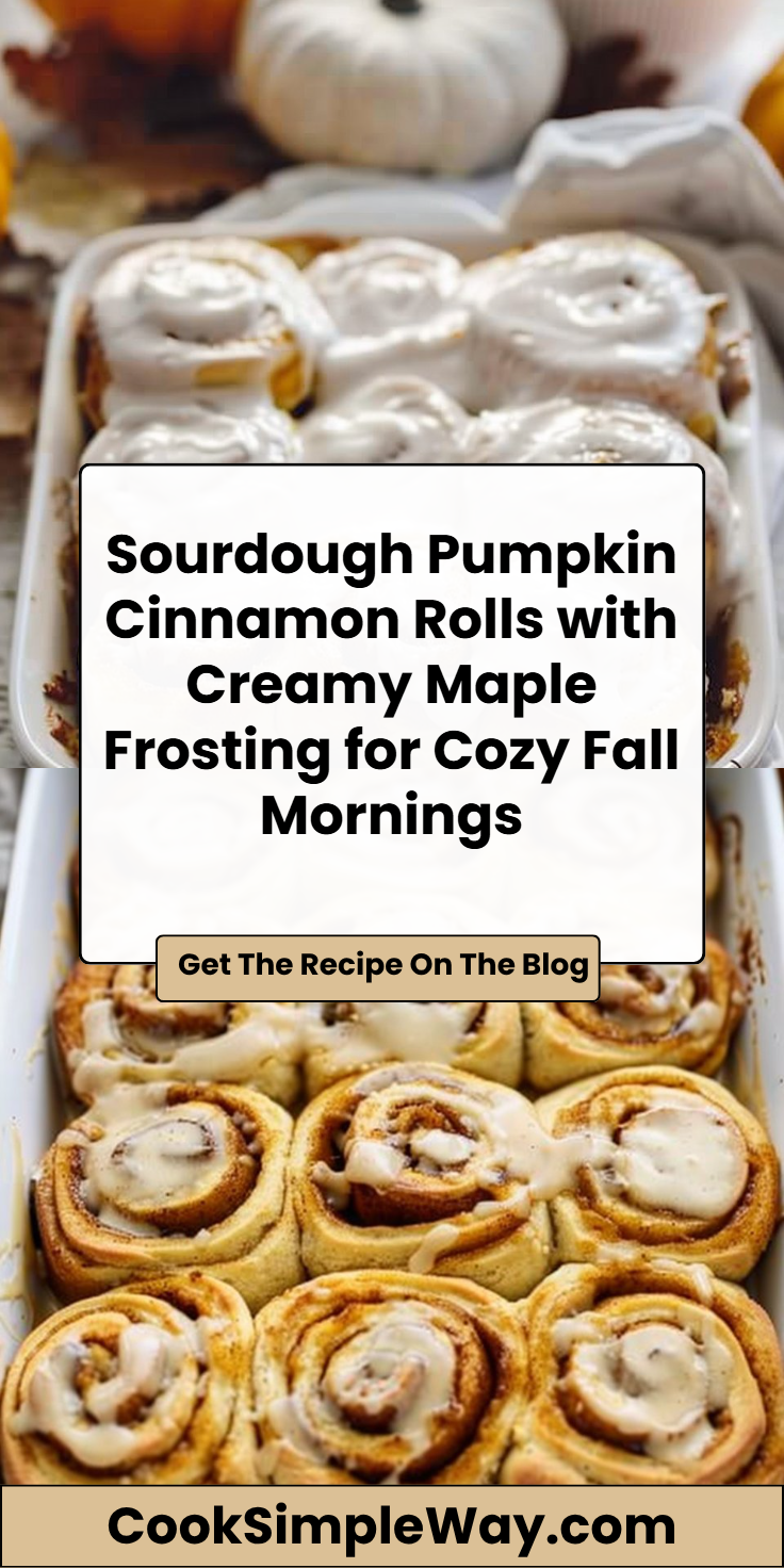 Sourdough Pumpkin Cinnamon Rolls with Maple Cream Cheese Frosting