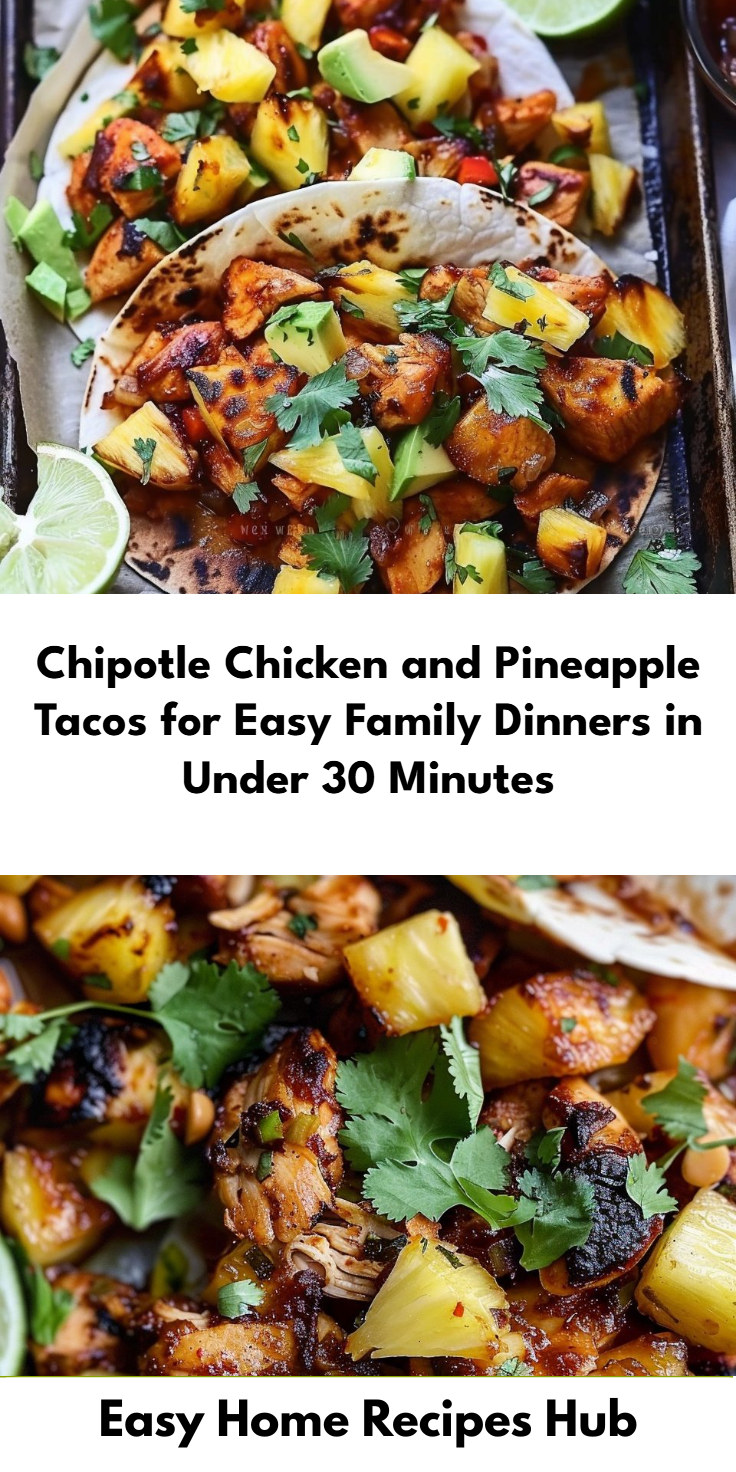Chipotle Chicken Pineapple Tacos