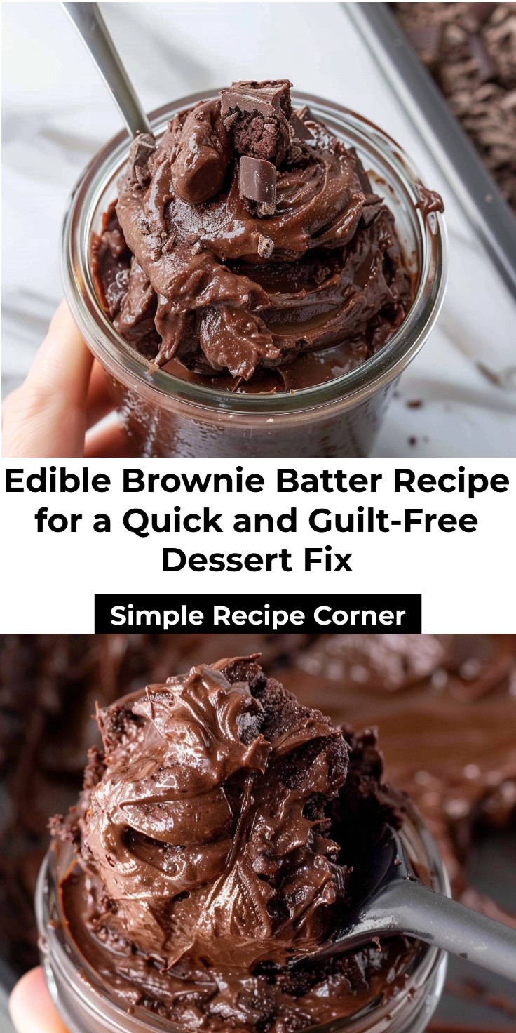 Edible Brownie Batter Recipe