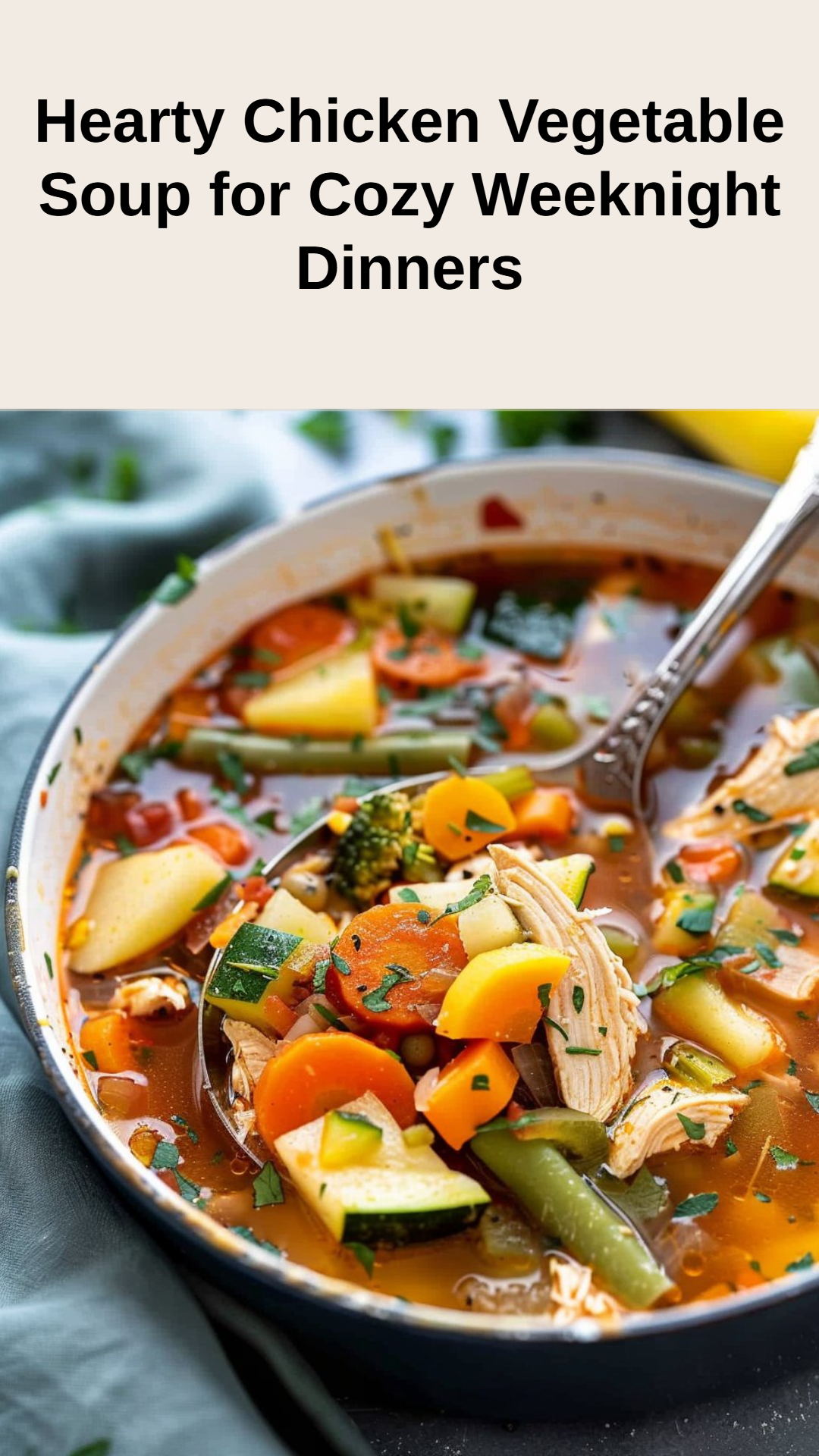 Chicken and Vegetable Soup Recipe