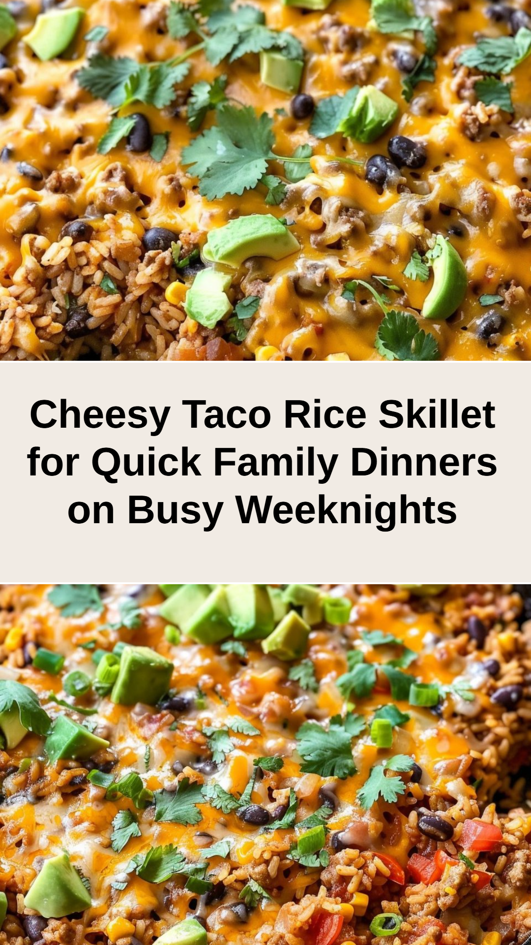 Cheesy Taco Rice Skillet