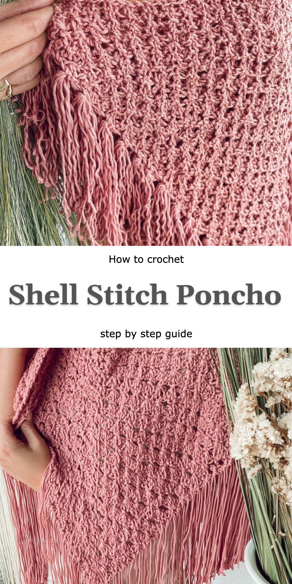 Shell Stitch Poncho