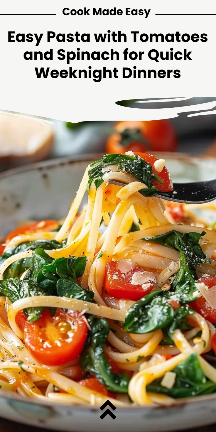 Easy Tomato and Spinach Pasta