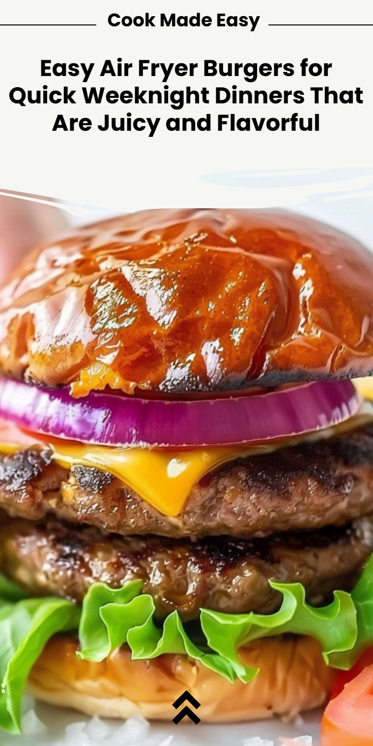 Easy Air Fryer Burgers