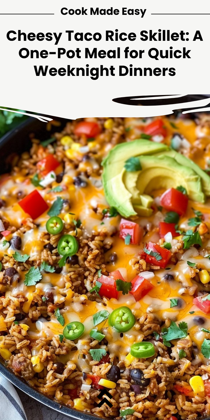 Cheesy Taco Rice Skillet