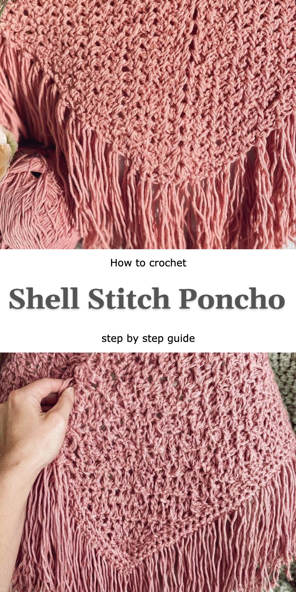 Shell Stitch Poncho