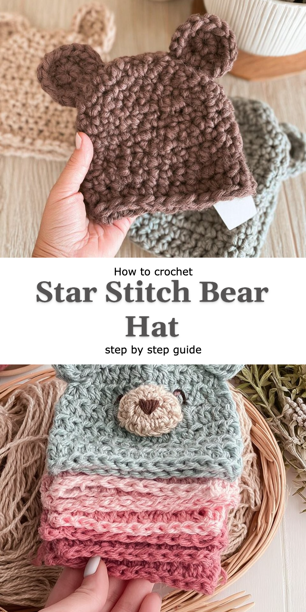 Star Stitch Bear Hat