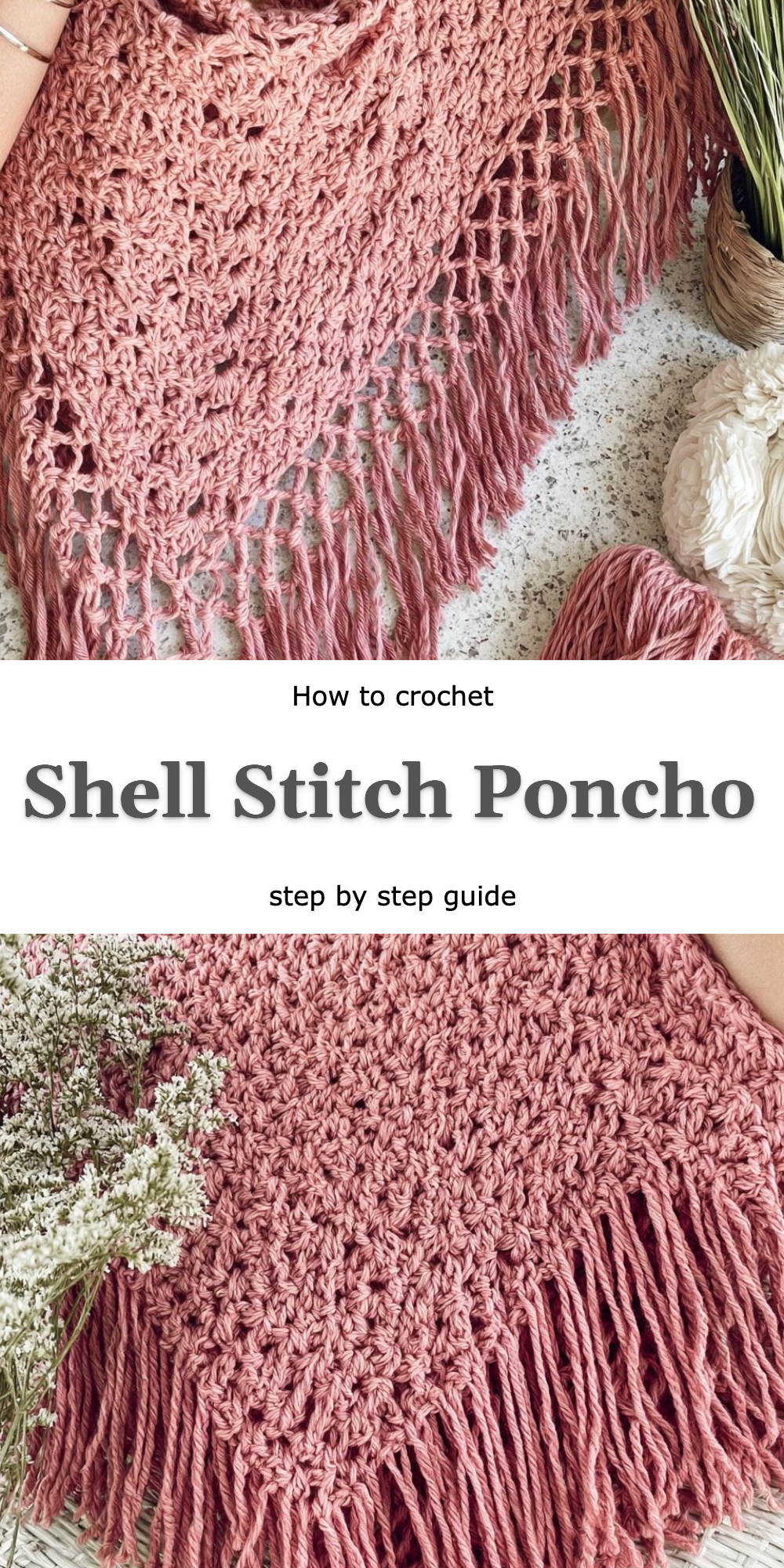 Shell Stitch Poncho