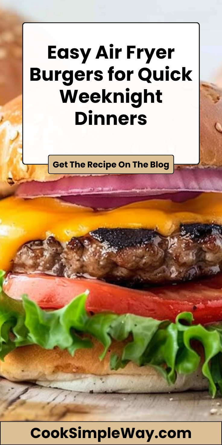 Easy Air Fryer Burgers