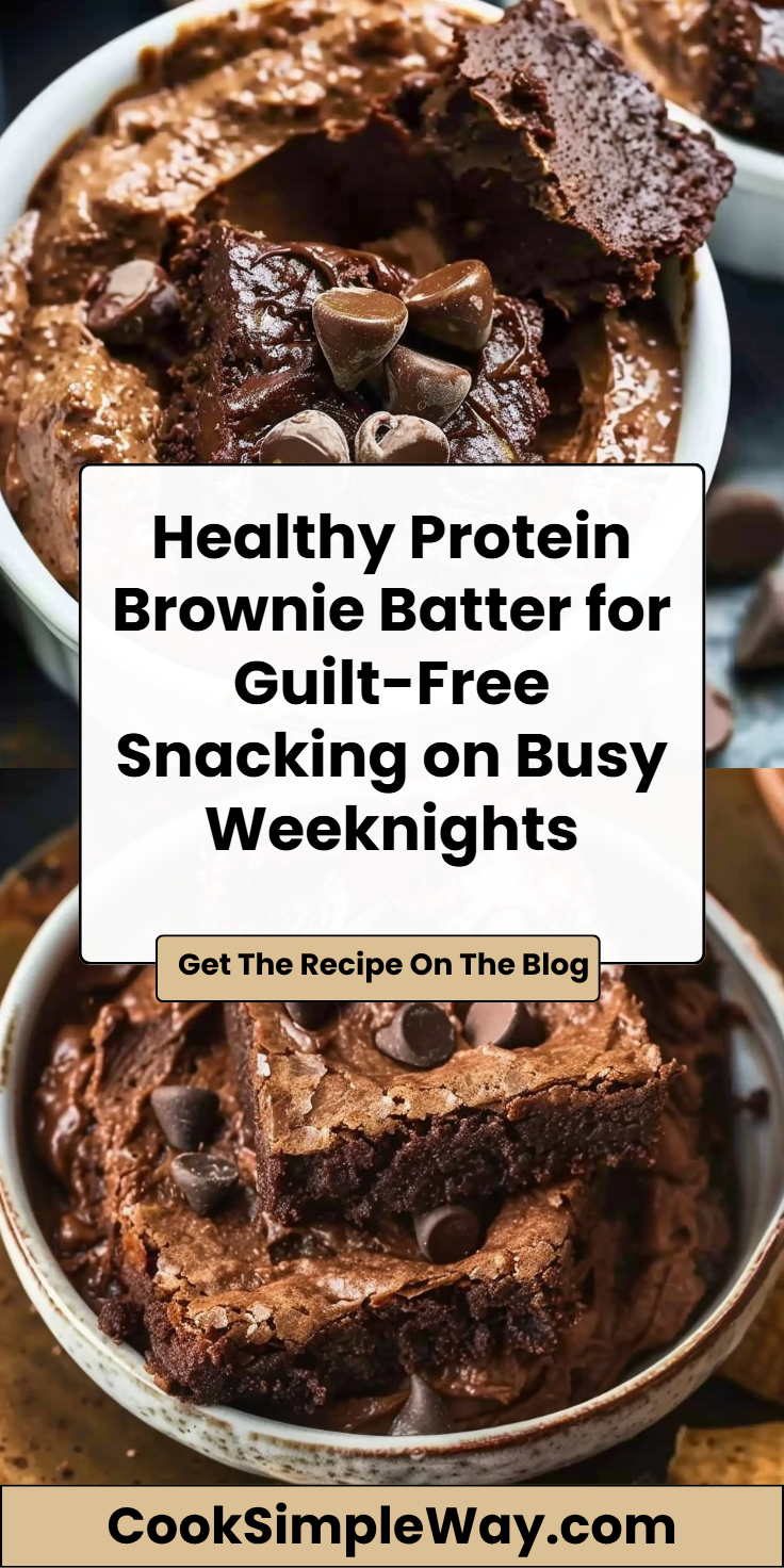 Healthy Protein Brownie Batter