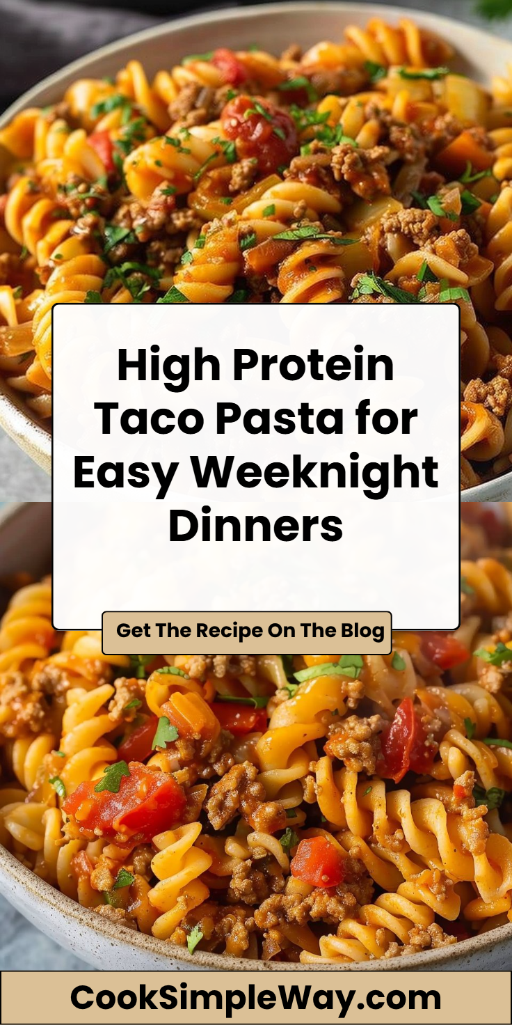 High-Protein Taco Pasta Recipe