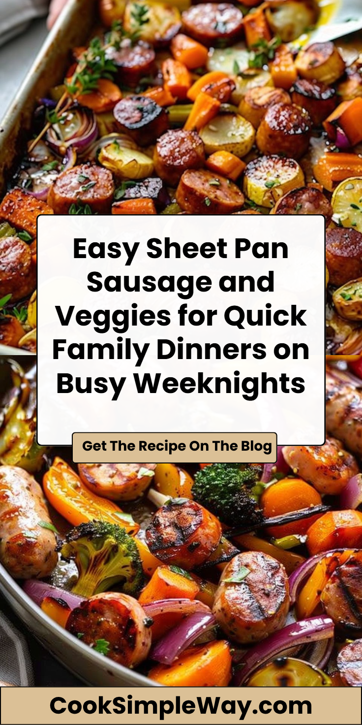 Sheet Pan Sausage and Veggies Recipe