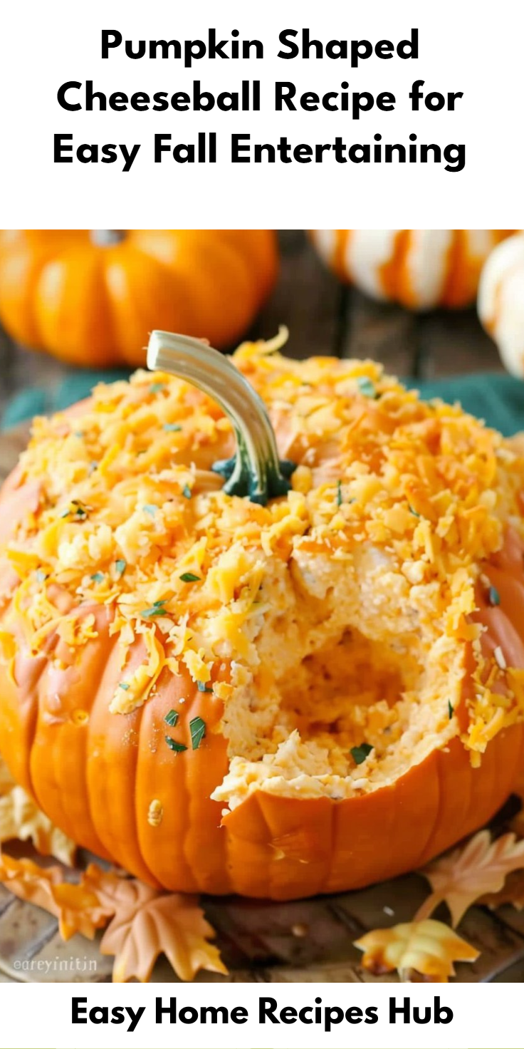 Pumpkin Shaped Cheeseball