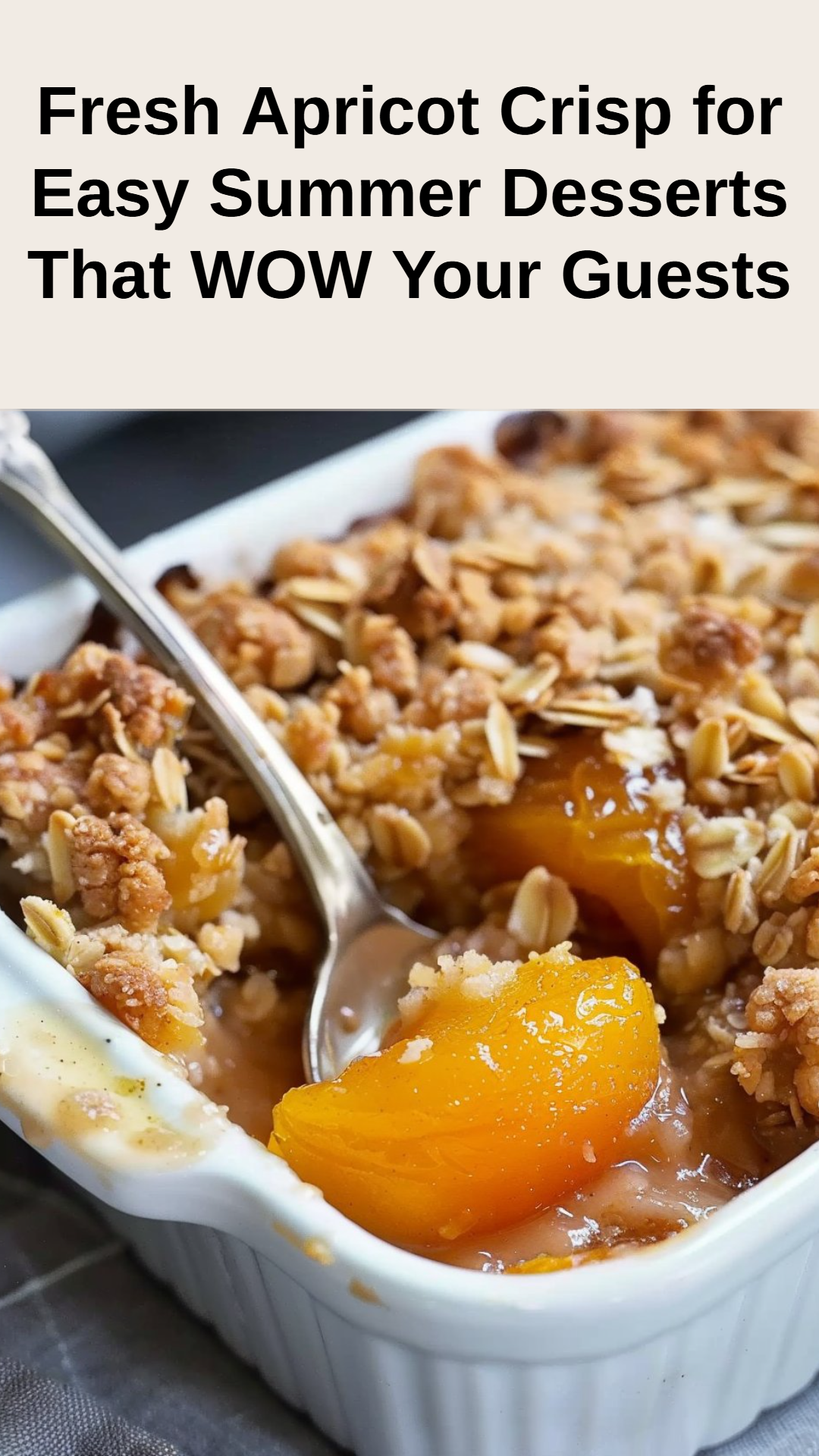 Fresh Apricot Crisp