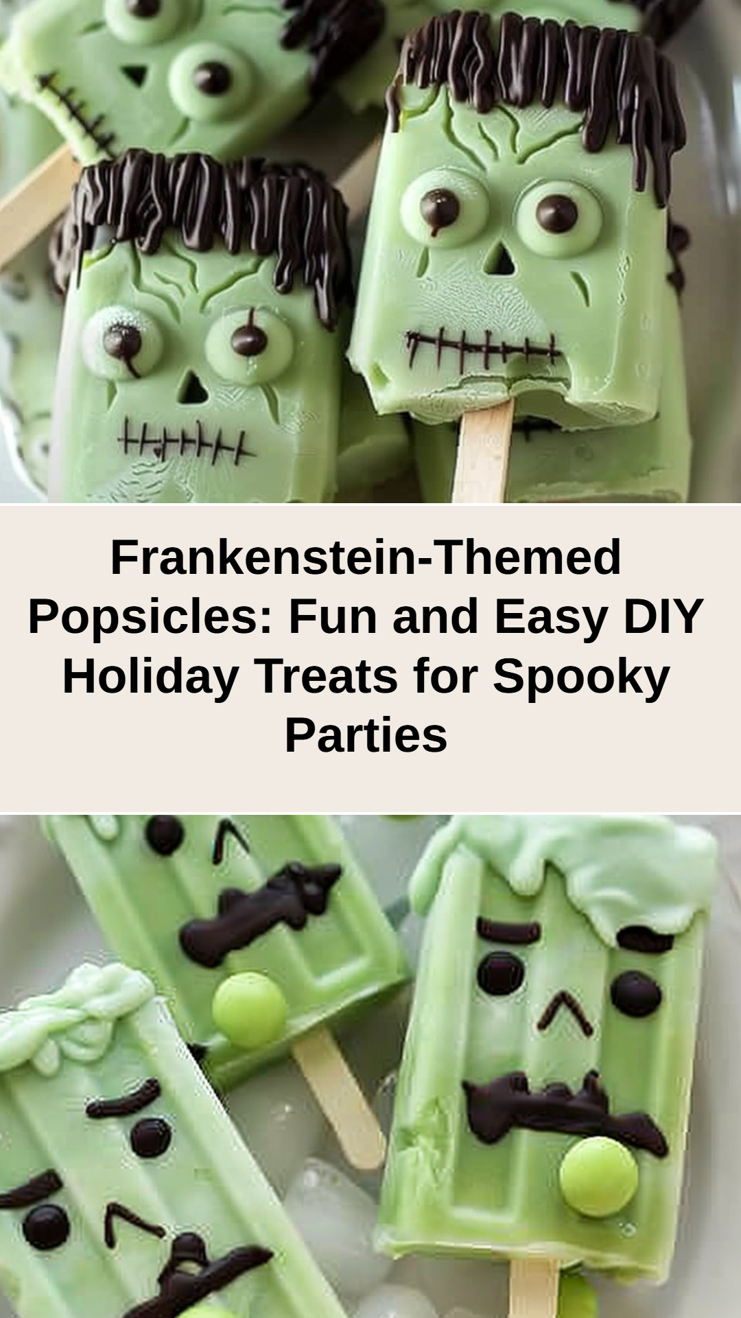 DIY Holiday Party Treats: Frankenstein Popsicles and Cakecicles