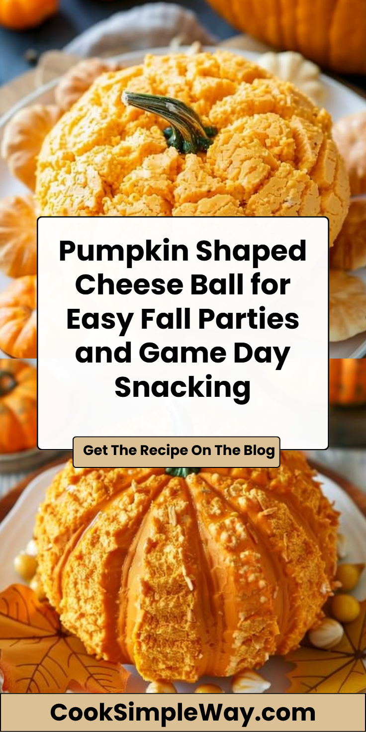 Pumpkin-Shaped Cheese Ball