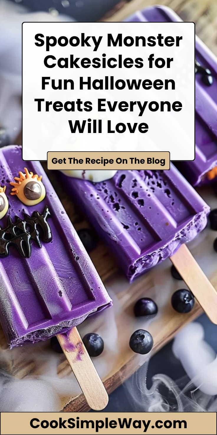 Spooky Monster Cakesicles Recipe