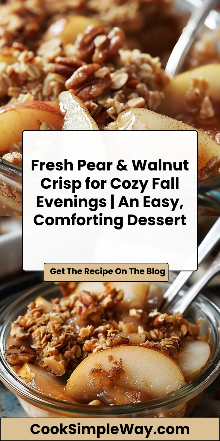 Fresh Pear and Walnut Crisp