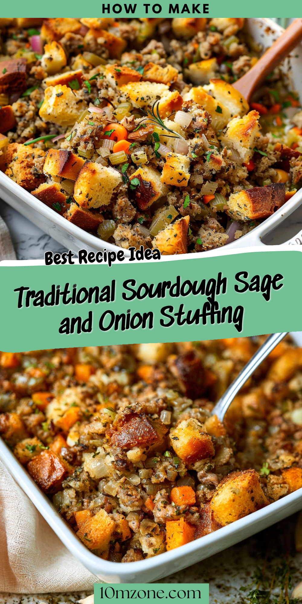 Traditional Sourdough Sage and Onion Stuffing