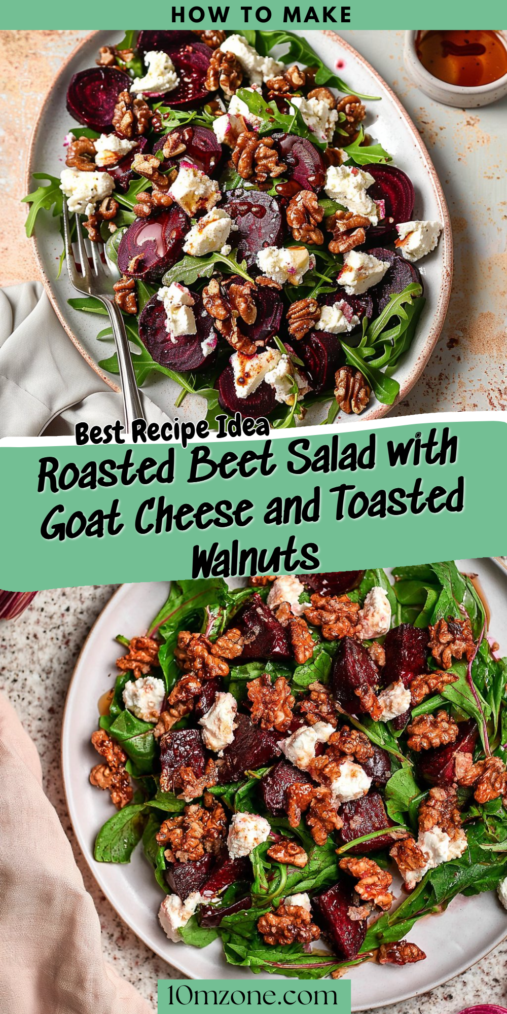 Roasted Beet Salad with Goat Cheese and Toasted Walnuts