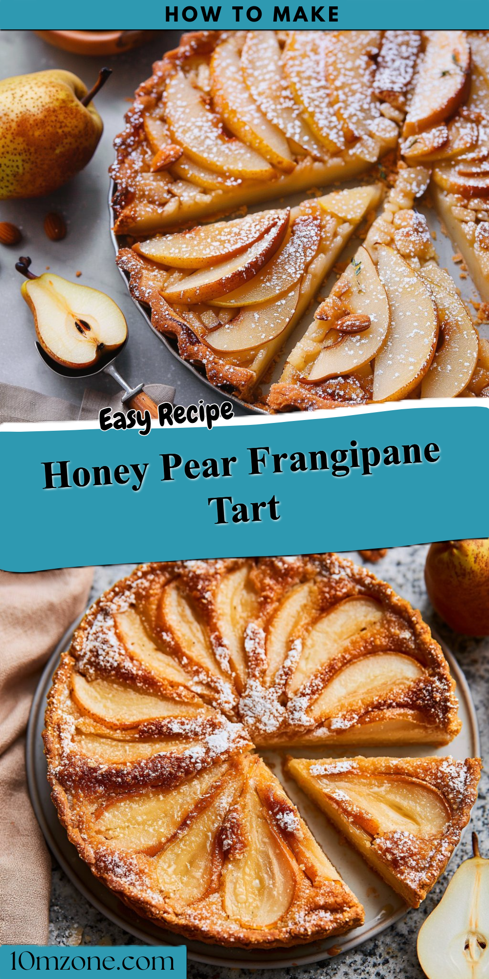 Honey Pear Frangipane Tart