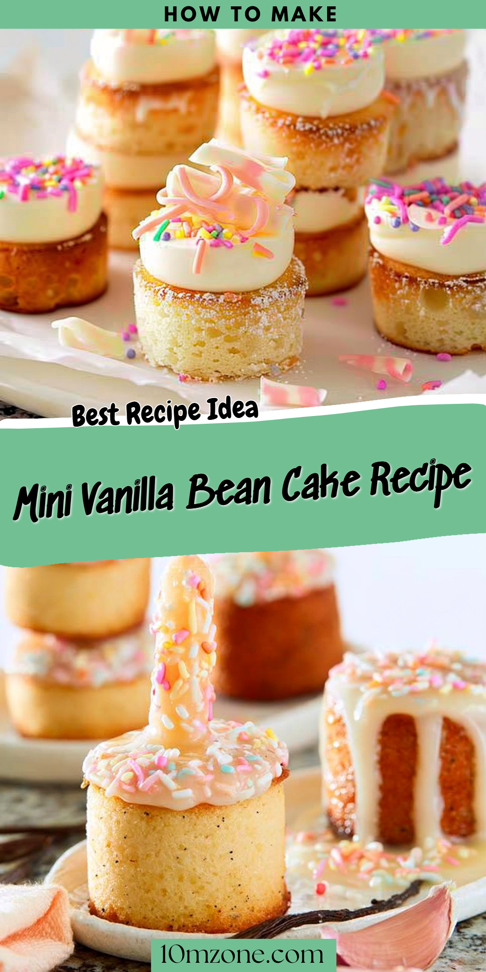 Mini Vanilla Bean Cake Recipe