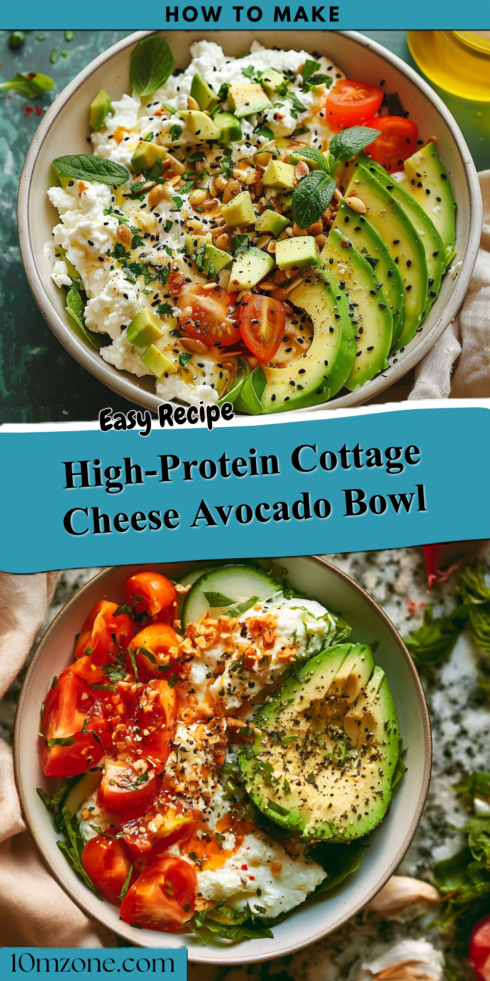 High-Protein Cottage Cheese Avocado Bowl