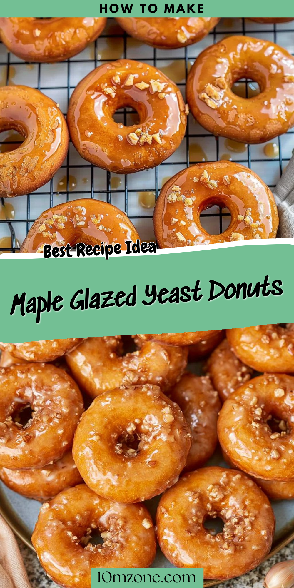 Maple Glazed Yeast Donuts