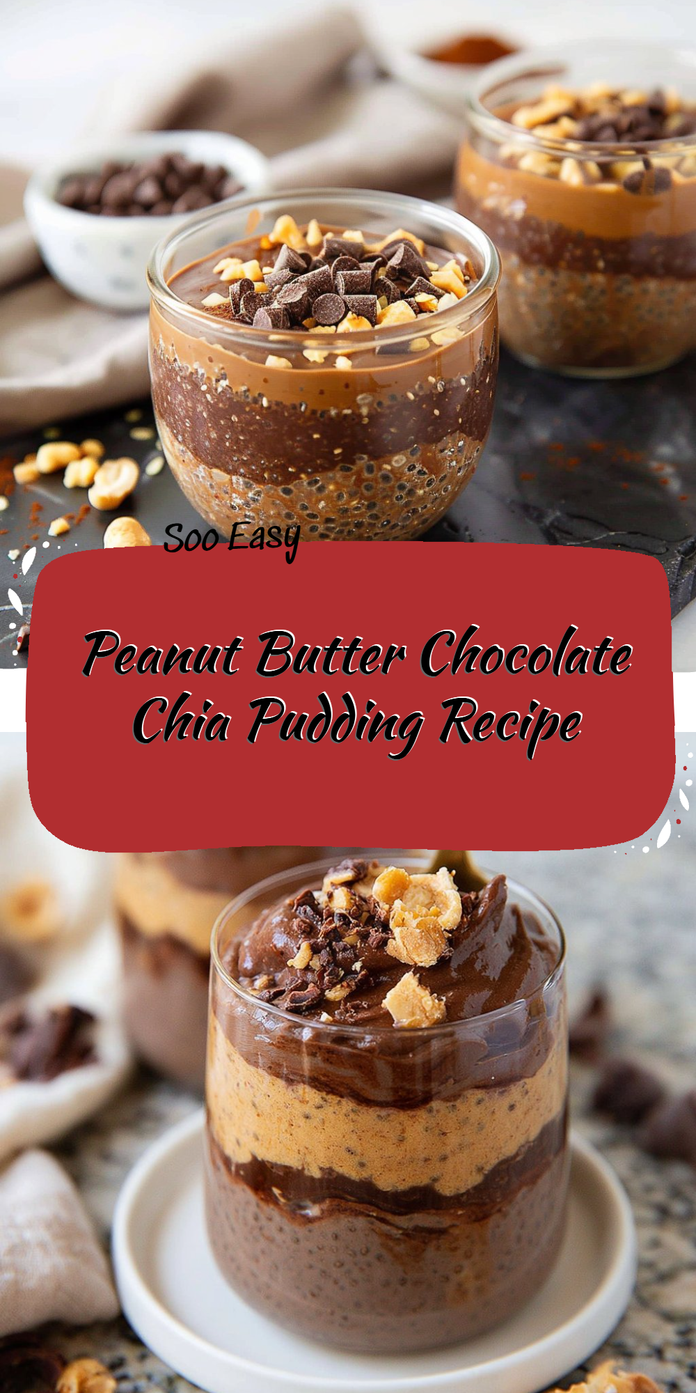 Peanut Butter Chocolate Chia Pudding Recipe