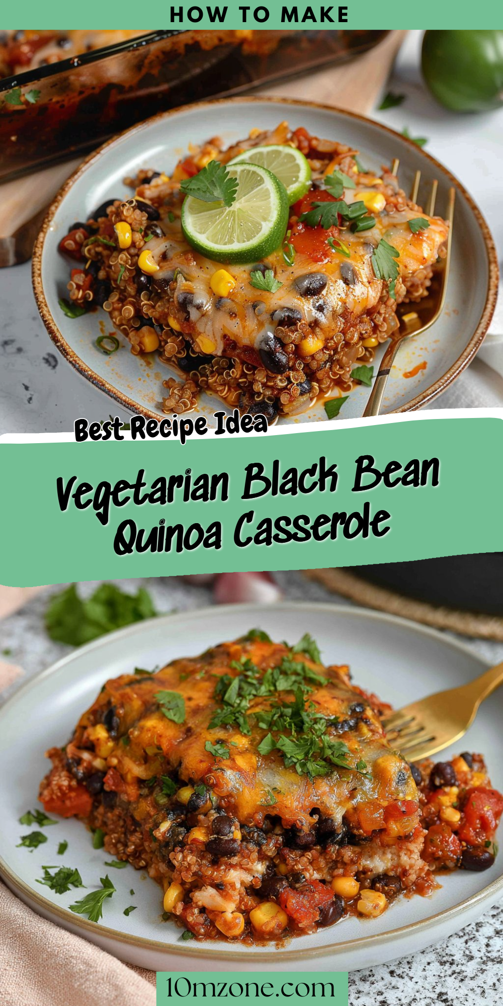 Vegetarian Black Bean Quinoa Casserole