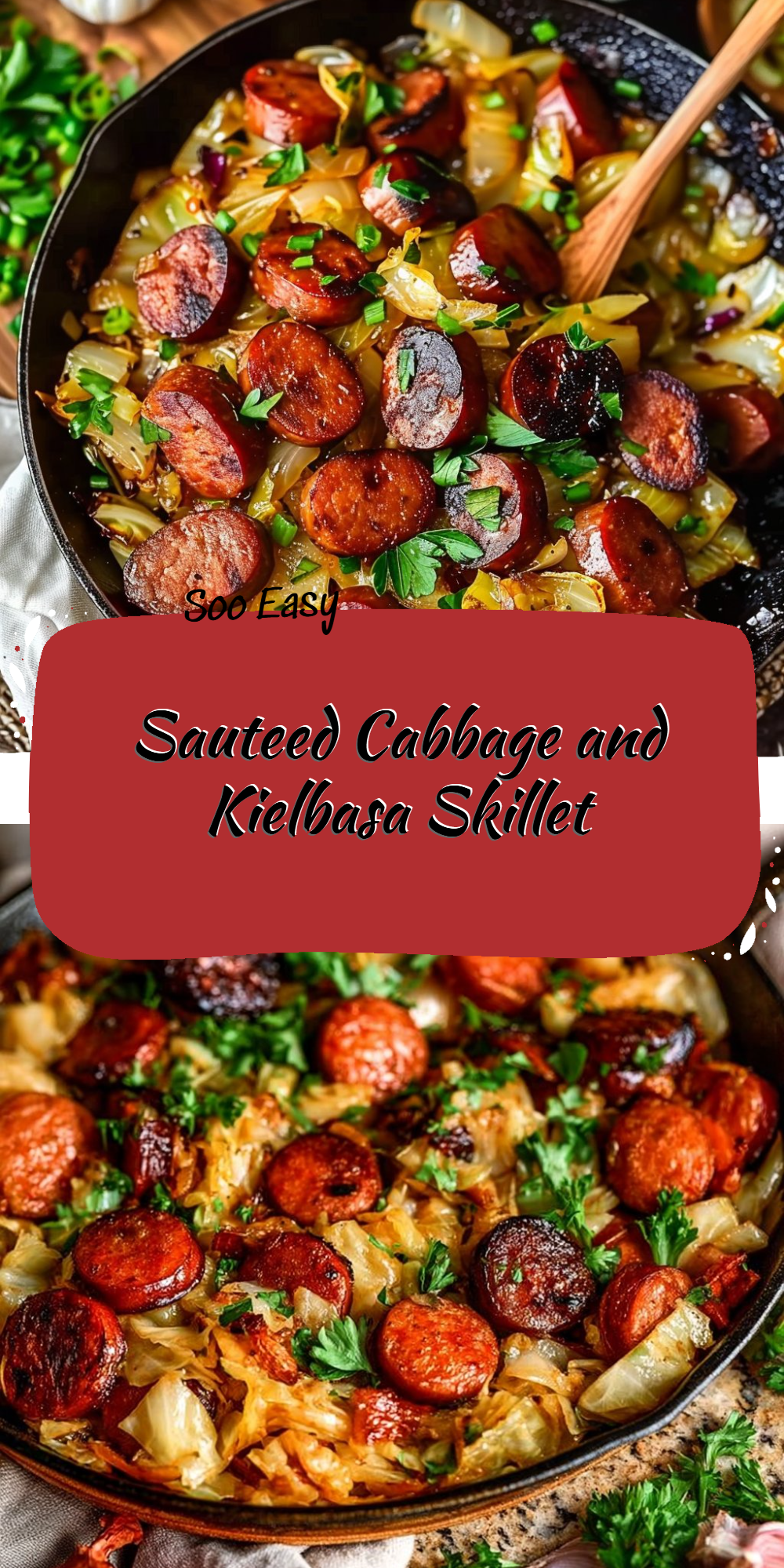 Sauteed Cabbage and Kielbasa Skillet