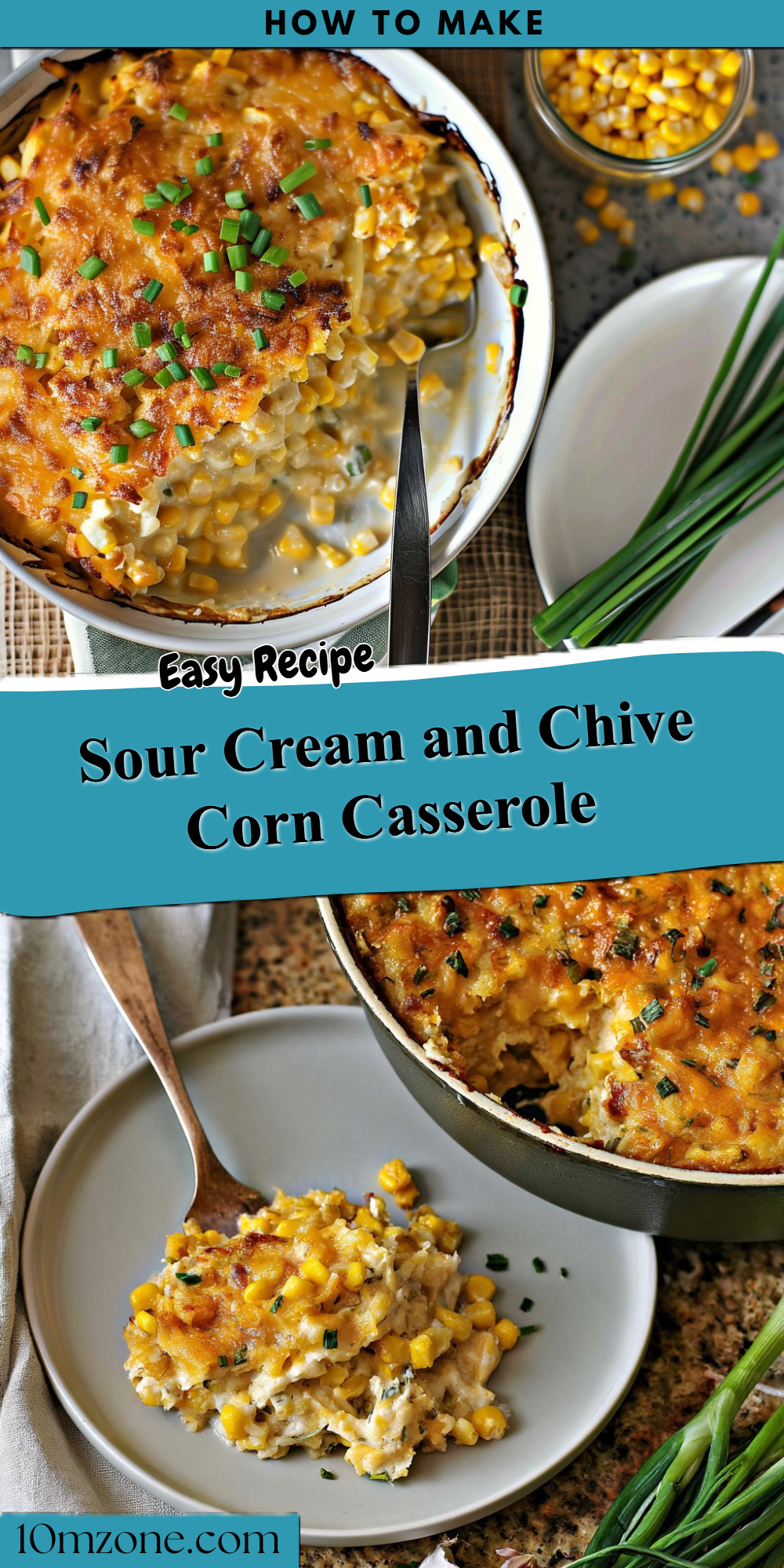 Sour Cream and Chive Corn Casserole
