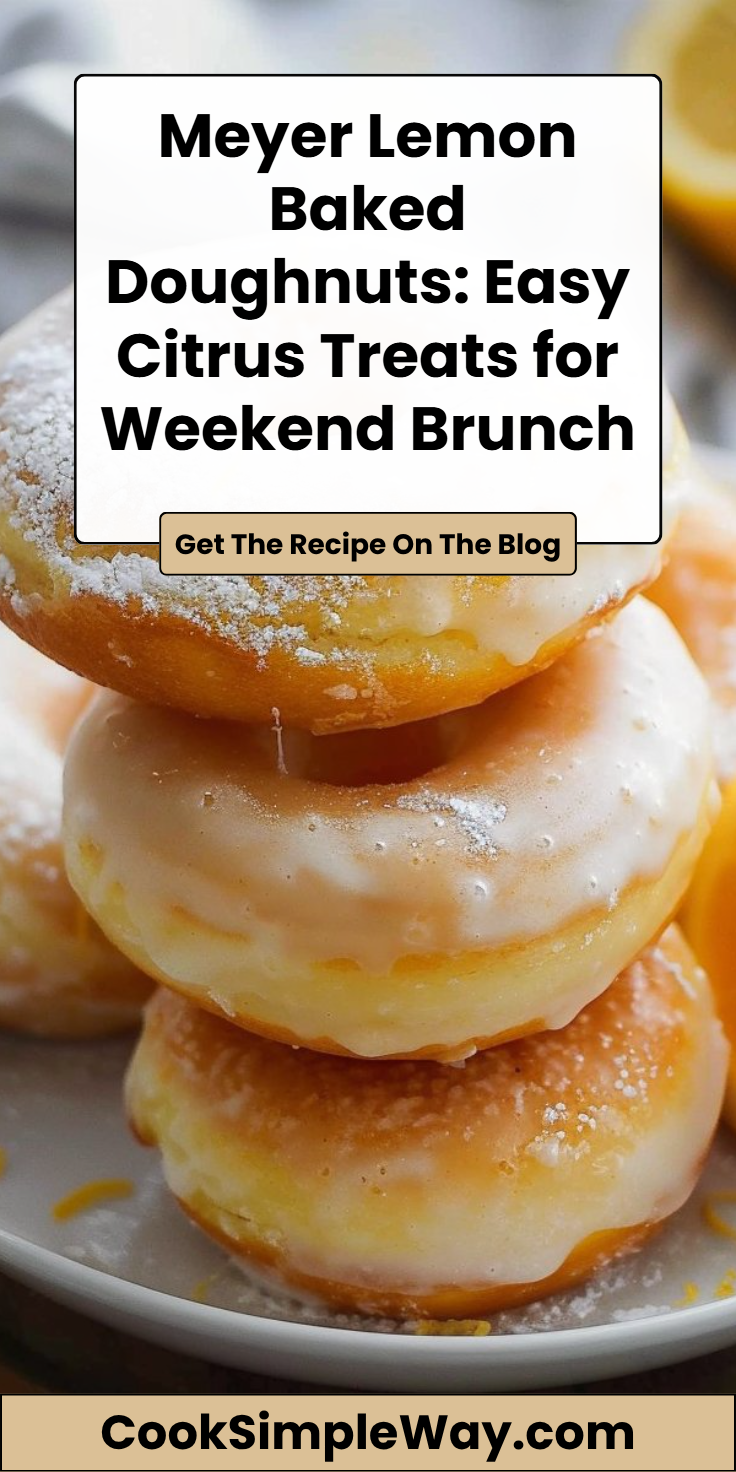 Meyer Lemon Baked Doughnuts
