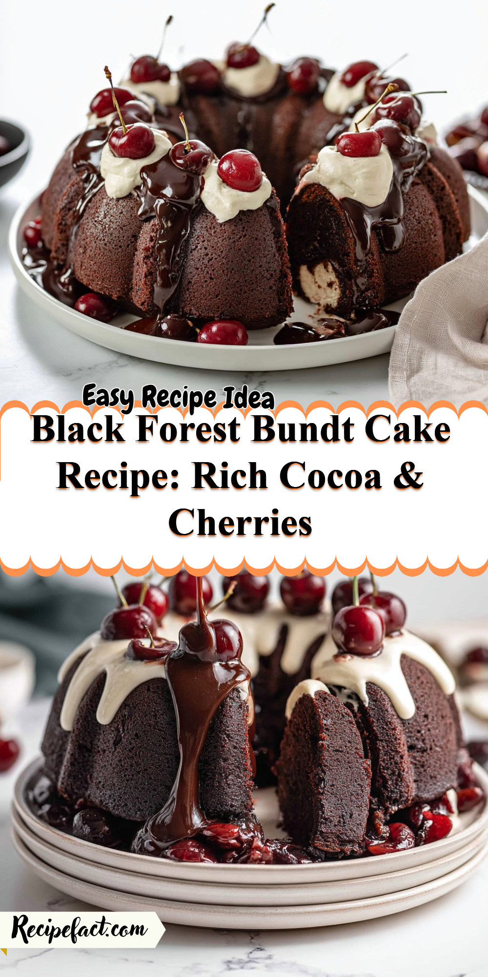 Black Forest Bundt Cake Recipe: Rich Cocoa & Cherries
