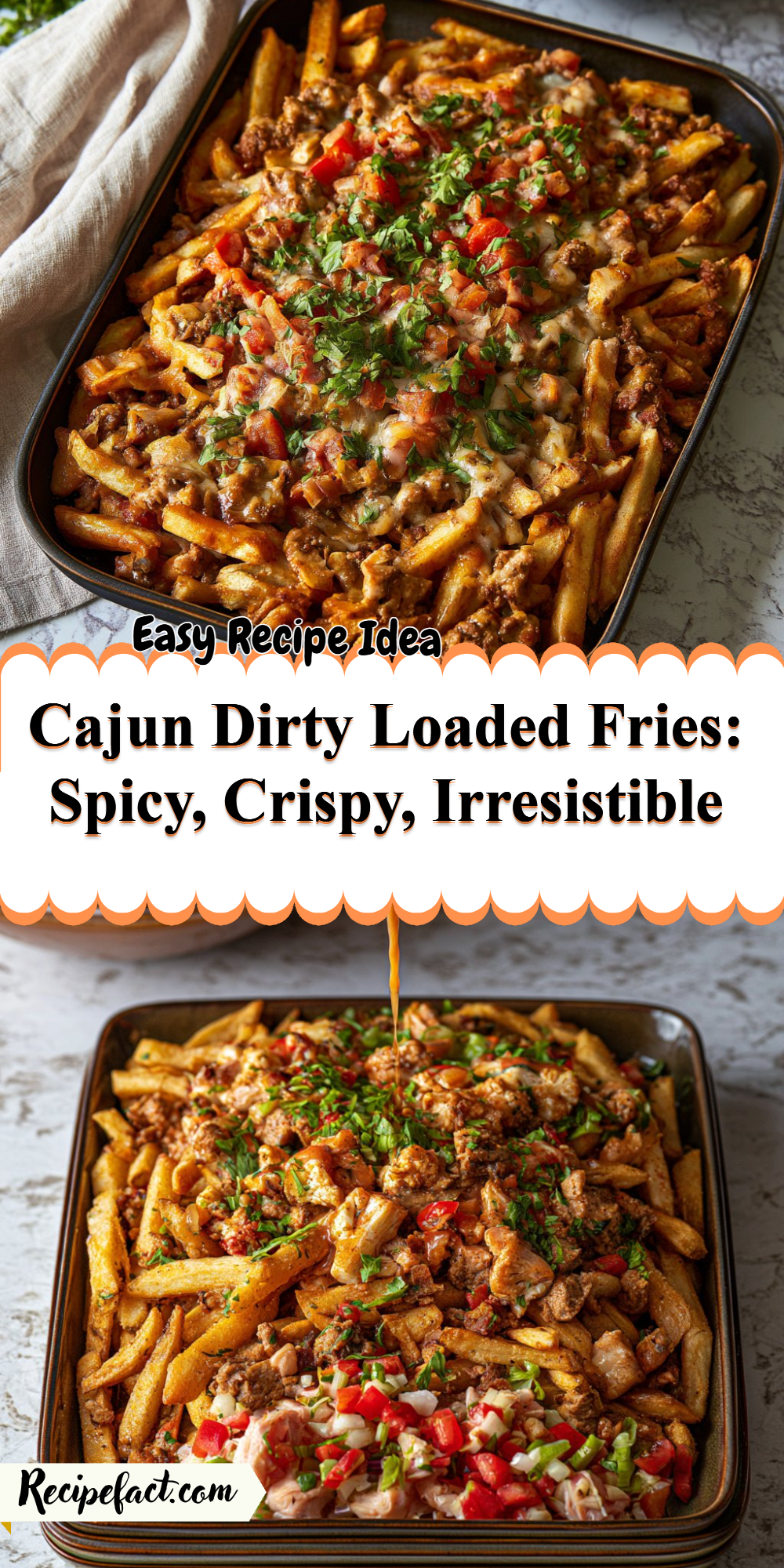 Cajun Dirty Loaded Fries: Spicy, Crispy, Irresistible