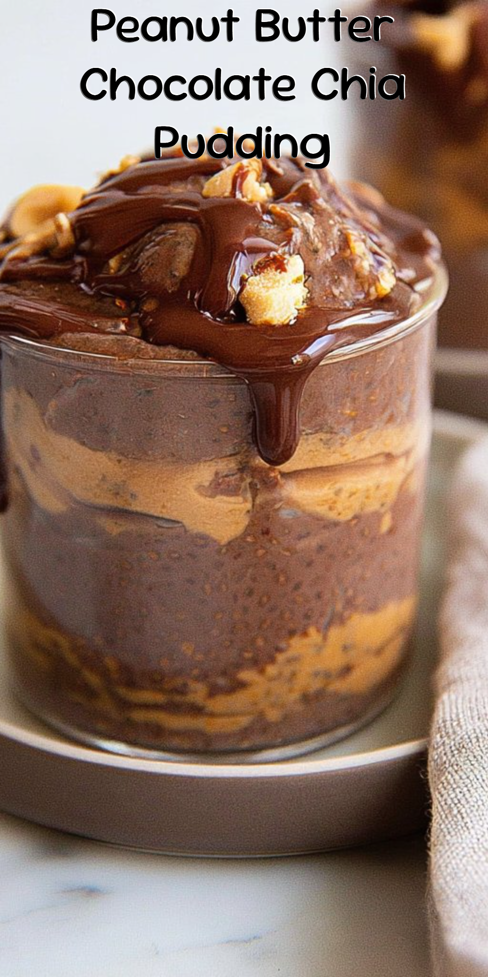 Peanut Butter Chocolate Chia Pudding