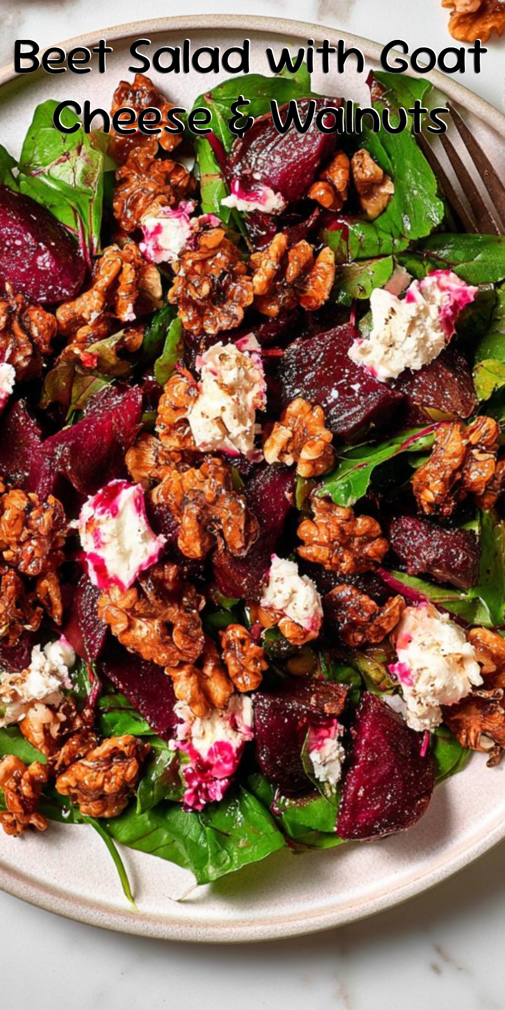 Beet Salad with Goat Cheese & Walnuts