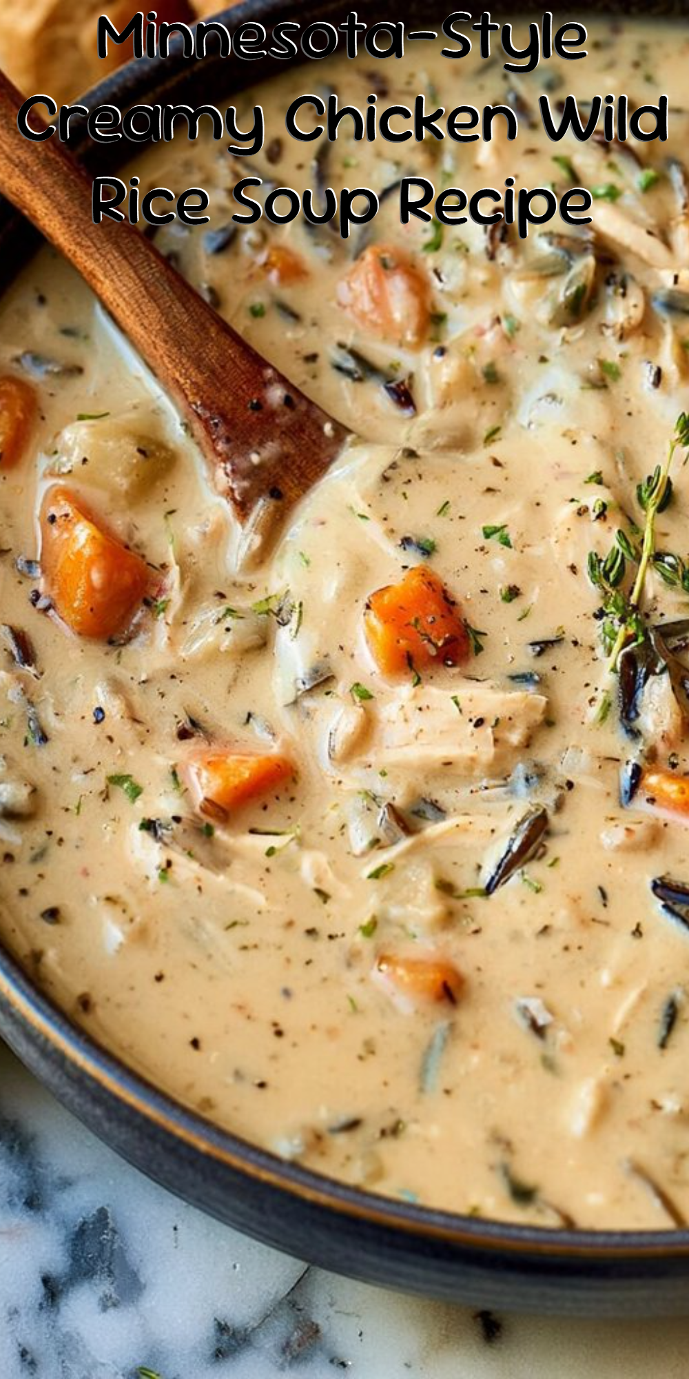Minnesota-Style Creamy Chicken Wild Rice Soup Recipe