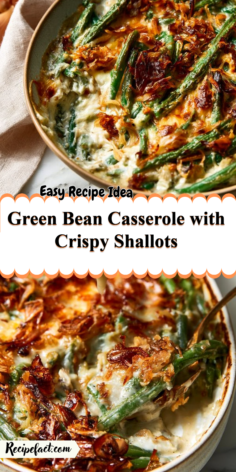 Green Bean Casserole with Crispy Shallots