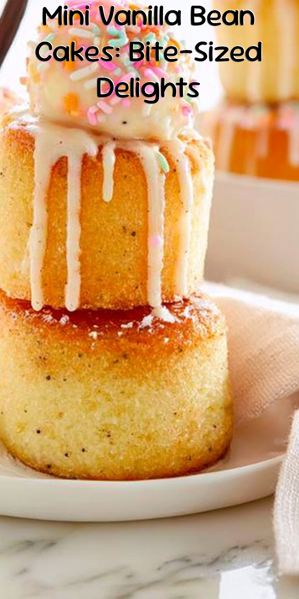 Mini Vanilla Bean Cakes: Bite-Sized Delights