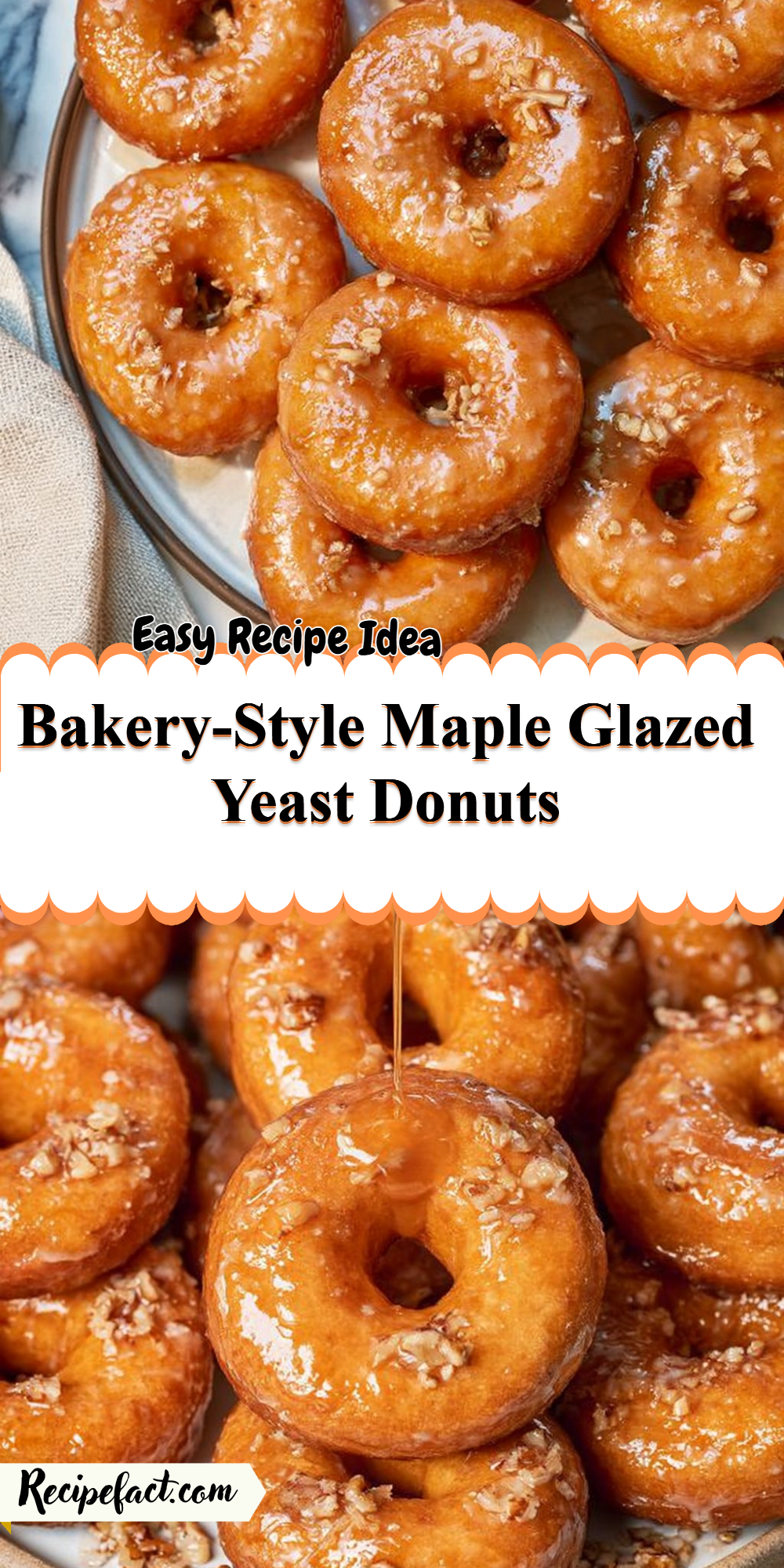 Bakery-Style Maple Glazed Yeast Donuts