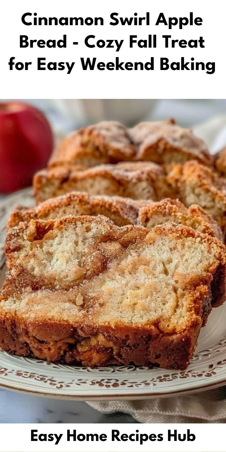 Apple Bread with Cinnamon Swirl