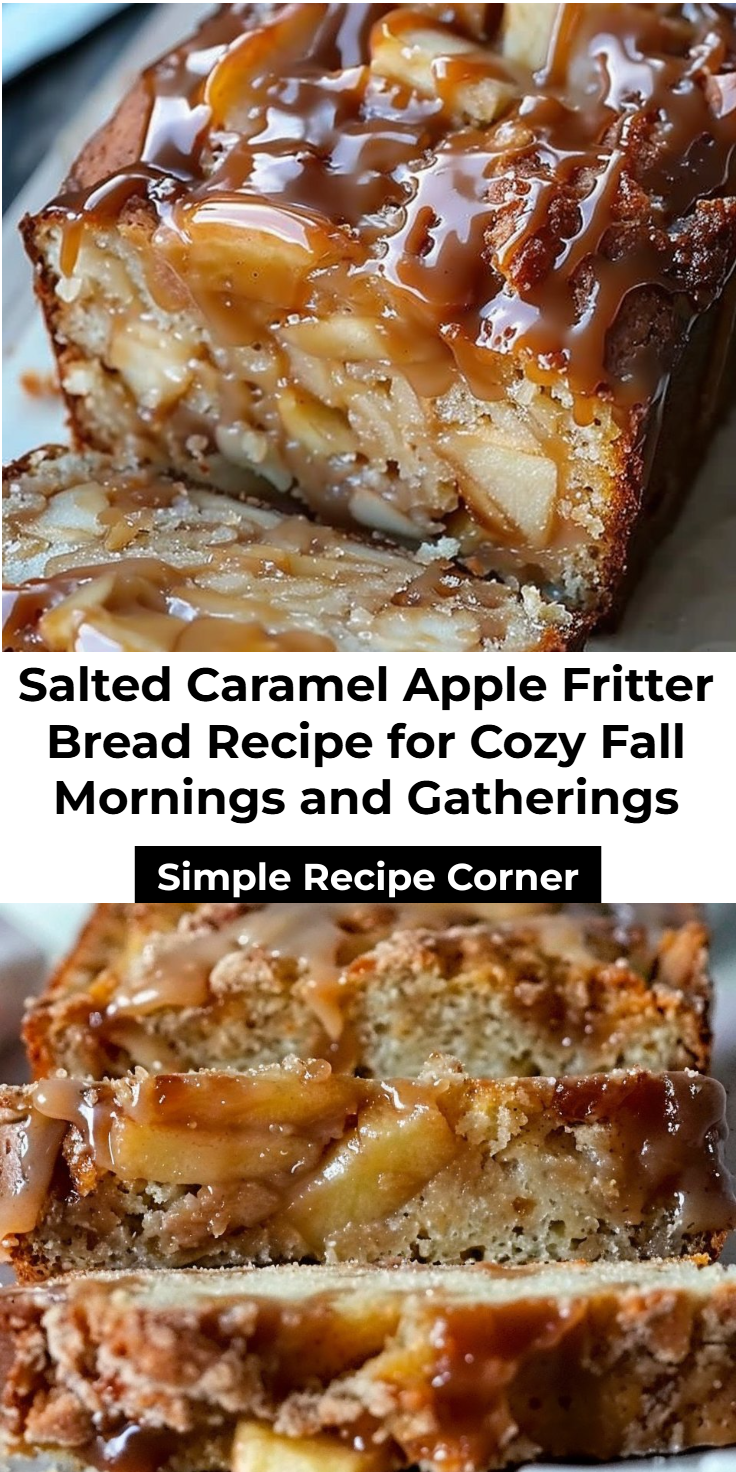 Salted Caramel Apple Fritter Bread Recipe
