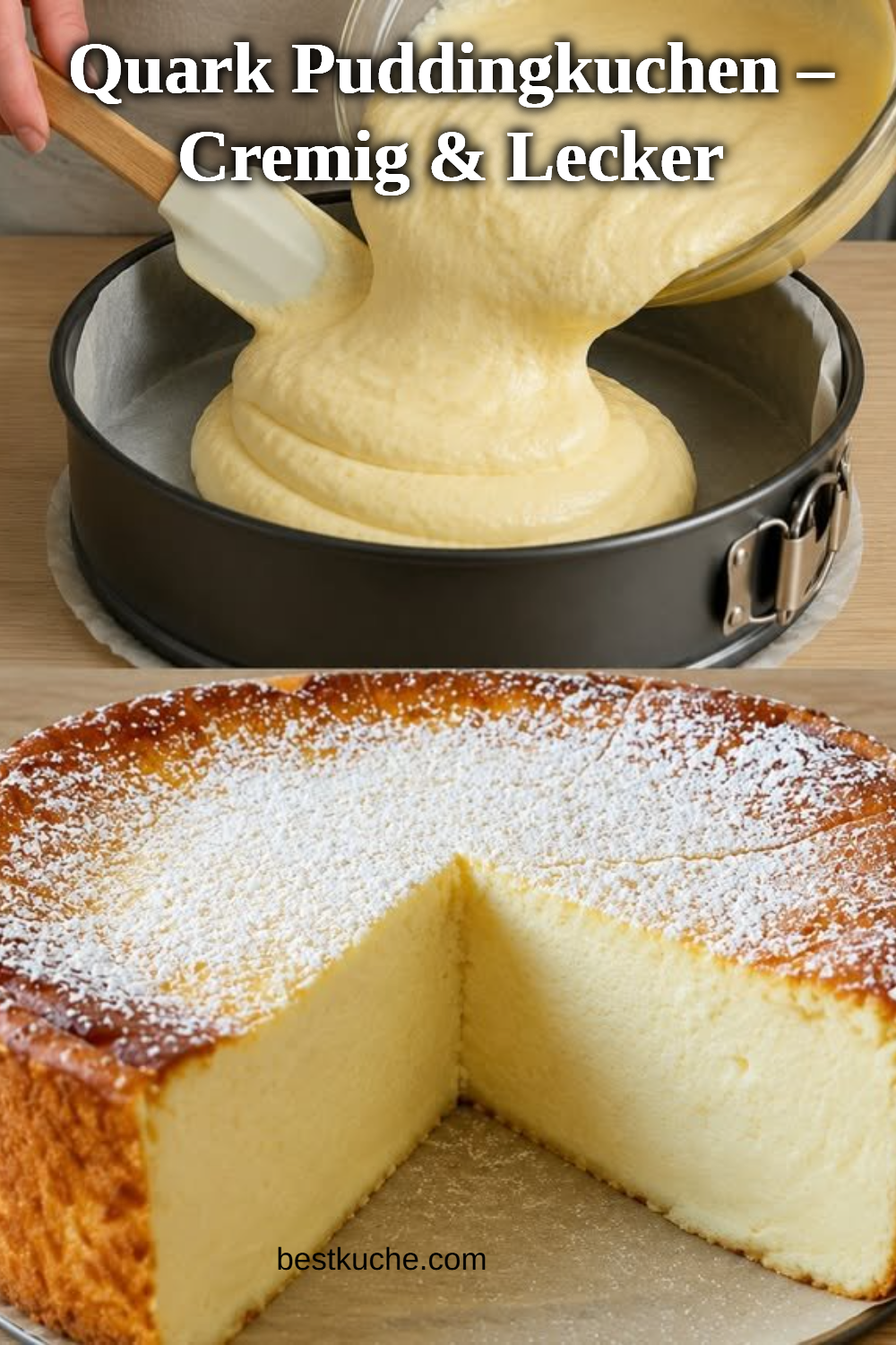 Quark Puddingkuchen – Cremig & Lecker